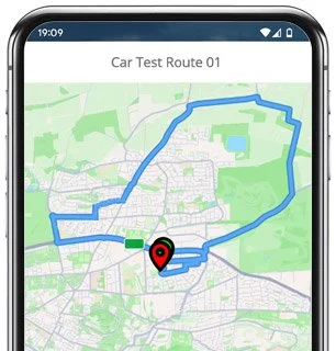 workington test route map