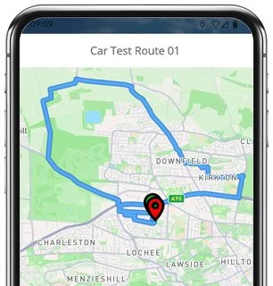 dundee test route map