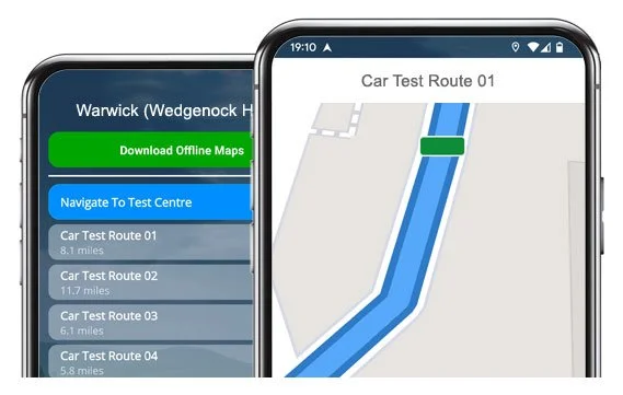 warwick driving test routes