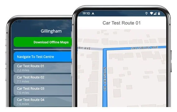 gillingham driving test routes