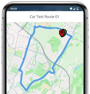 upton test route map