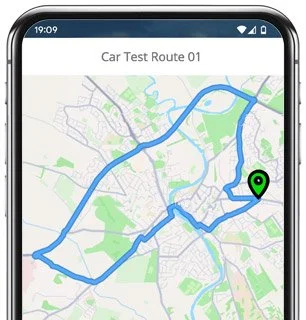 whitby test route map