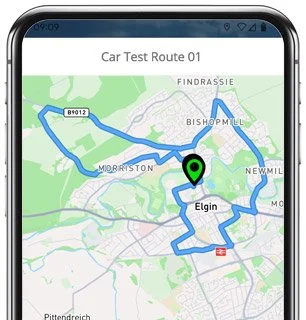 elgin test route map