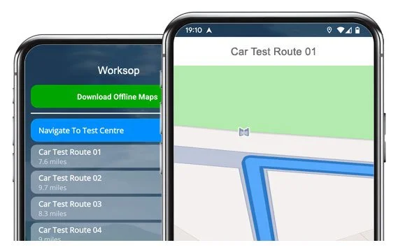 worksop driving test routes