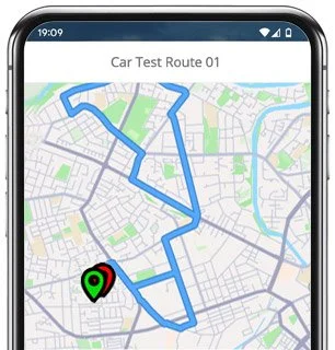 monmouth test route map