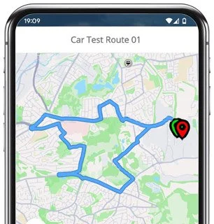 winchester test route map