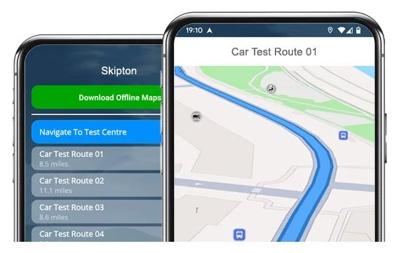 skipton driving test routes