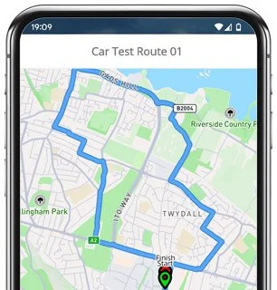 gillingham test route map