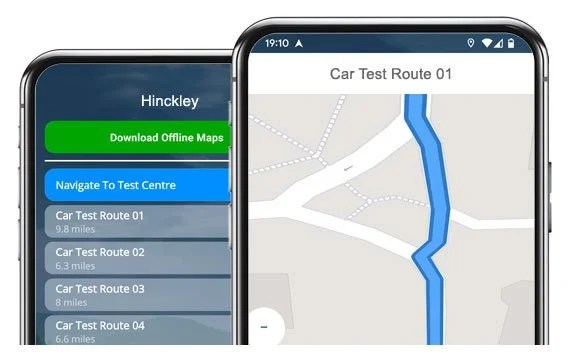 hinckley driving test routes