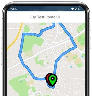 lanark test route map