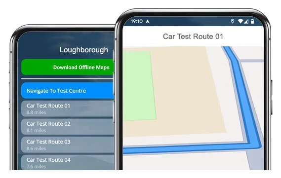 loughborough driving test routes