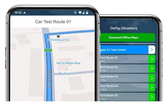 alvaston driving test routes