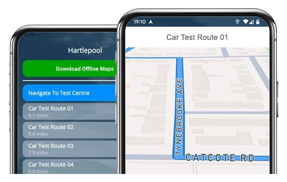 hartlepool driving test routes