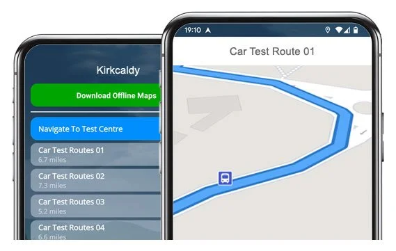 kirkcaldy driving test routes