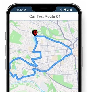 reading test route map