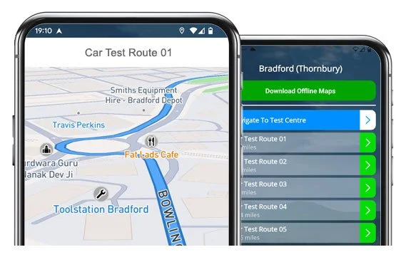 bradford thornbury driving test routes