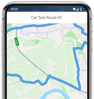 lichfield test route map