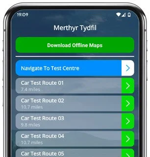 merthyr tydfil route map