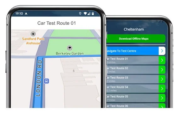 cheltenham driving test routes
