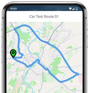 weston-super-mare test route map