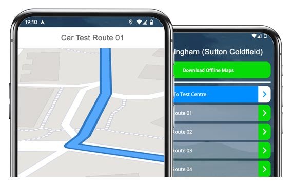 birmingham sutton coldfield driving test routes