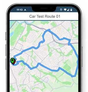 newport gwent test route map