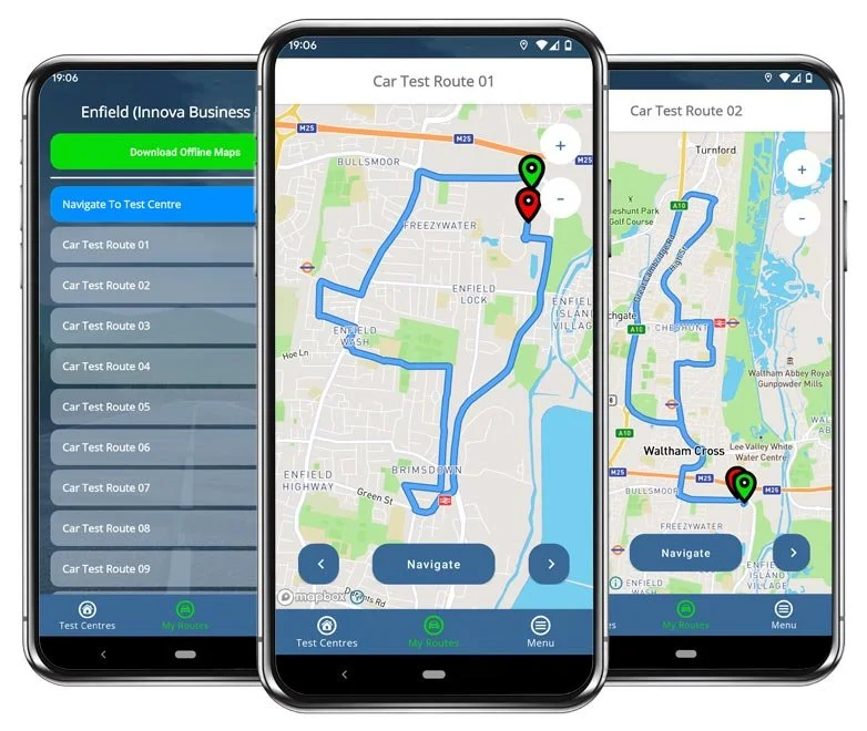 download the enfield driving test routes app
