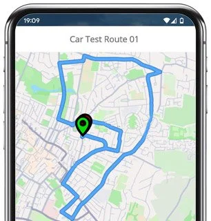 west didsbury test route  map