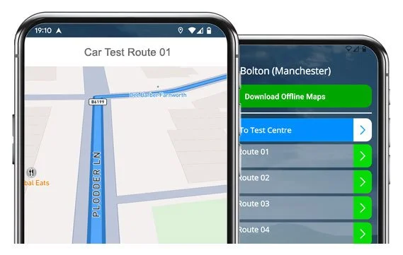 bolton manchester driving test routes.