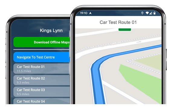 kings lynn driving test routes