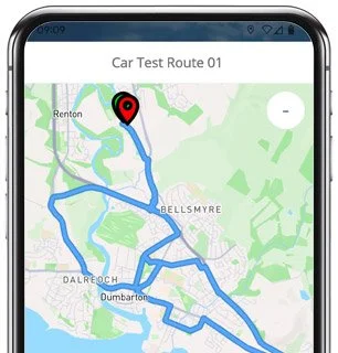 dumbarton test route map