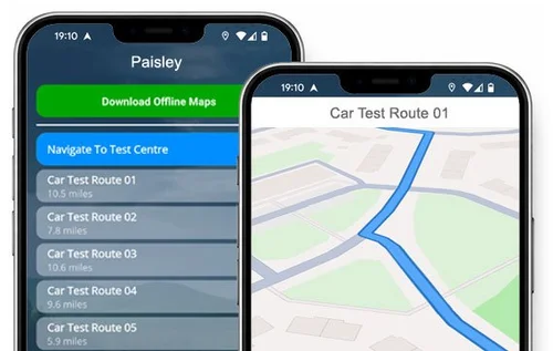 Poway Driving Test Routes Map Paisley Driving Test Routes - REAL Test Centre Routes