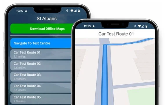 the st albans driving test routes app