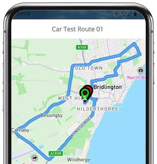bridlington test route map