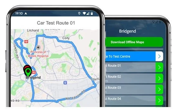 bridgend driving test routes