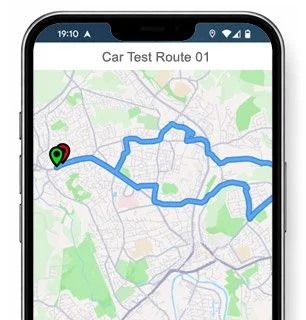 nottingham colwick test route map