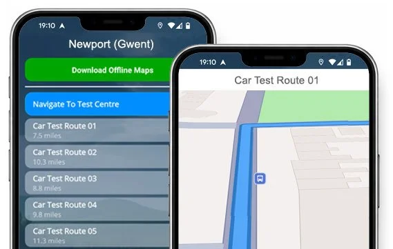 all newport gwent driving test routes