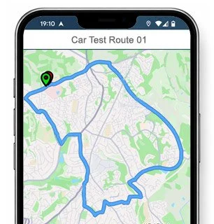 northwich test route map