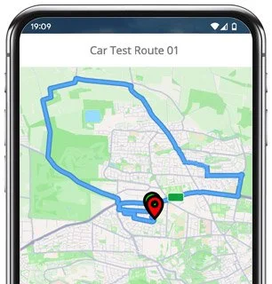 whitchurch test route map