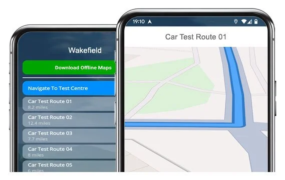 wakefield driving test routes