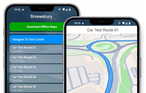 the shrewsbury driving test routes app