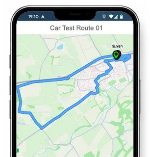 newbury test route map