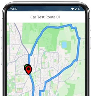 worksop test route map