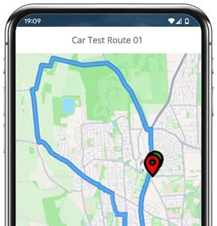 worcester test route map
