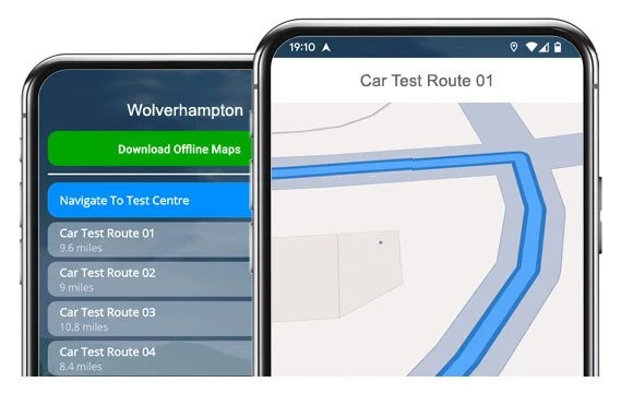 wolverhampton driving test routes