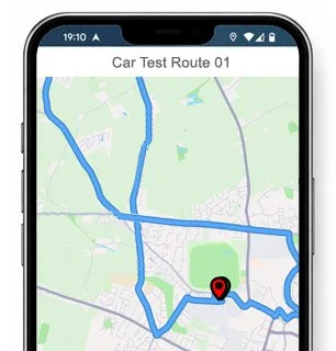 paisley test route map