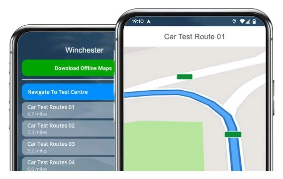 winchester driving test routes