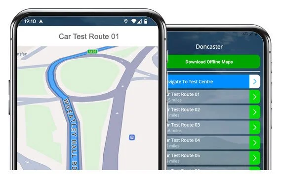 doncaster driving test routes