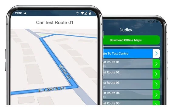 dudley driving test routes