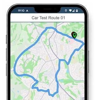 newton abbot test route map